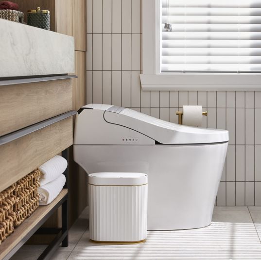 SvelteWave Slim Sensor Can - Elpheco Home & Trash Cans