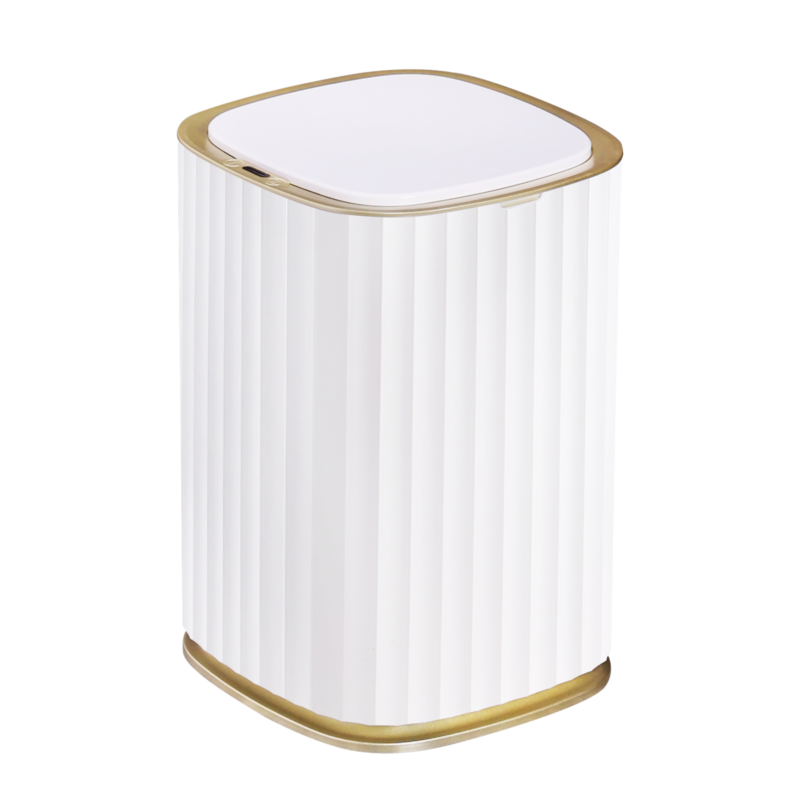 Kitchen Trash Can Gold Tall Trash Can Waterproof Trash Can Bedroom Bathroom  And Toilet With Lids