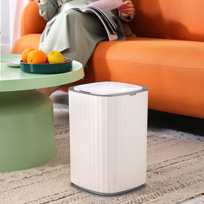 3.5 Gallon Bathroom Trash Can, 13.5 Litre Bedroom Motion Sensor